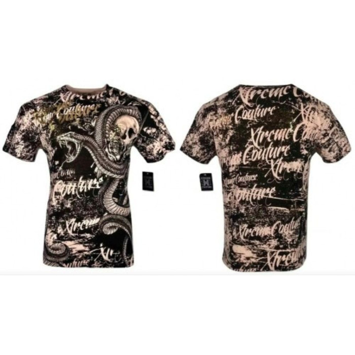 Футболка Xtreme Couture by Affliction Men T-shirt Blacktooth Skull Tattoo Biker, 3XL