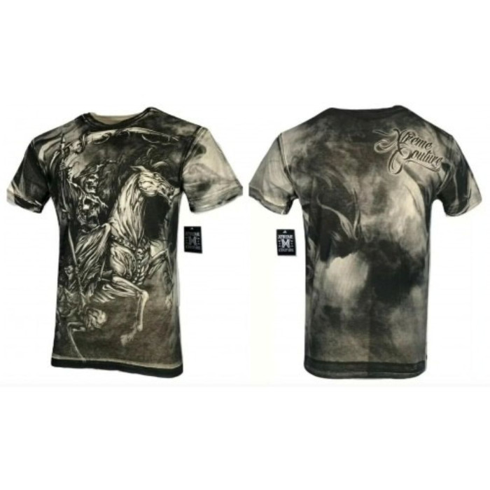 Футболка Xtreme Couture by Affliction Men T-shirt Dark Horse Skulls Tattoo Biker, 3XL