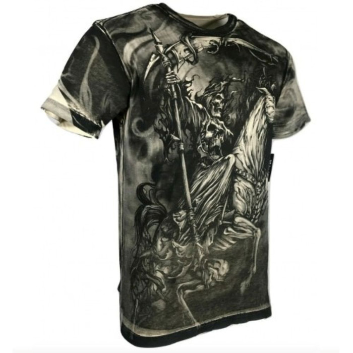 Футболка Xtreme Couture by Affliction Men T-shirt Dark Horse Skulls Tattoo Biker, 3XL