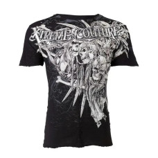 Футболка Xtreme Couture by Affliction Men T-shirt Outlaw Skulls Tattoo Biker, 3XL