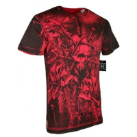 Футболка Xtreme Couture by Affliction T-shirt Headhunter Red Tattoo Biker, 4XL