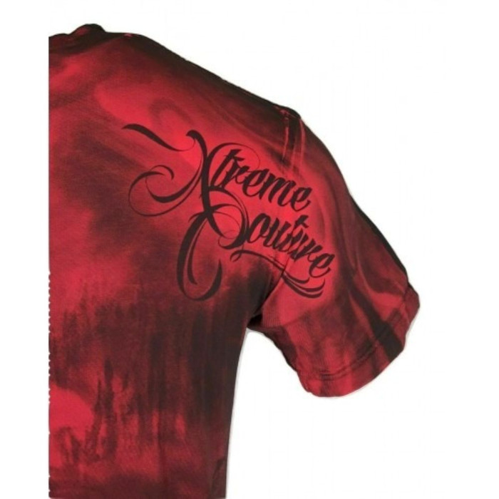 Футболка Xtreme Couture by Affliction T-shirt Headhunter Red Tattoo Biker, 4XL
