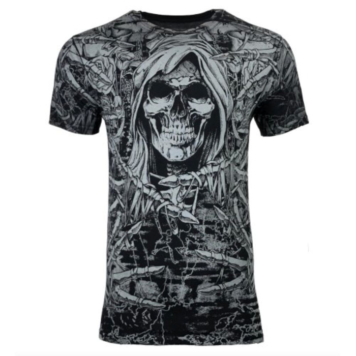 Футболка Xtreme Couture by Affliction T-shirt Soul Taker Black Biker, 4XL