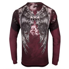 Футболка з довгим рукавом Xtreme Couture від Affliction Men Long Sleeve Thermal Shirt Relinquish Skull Wings, 3XL