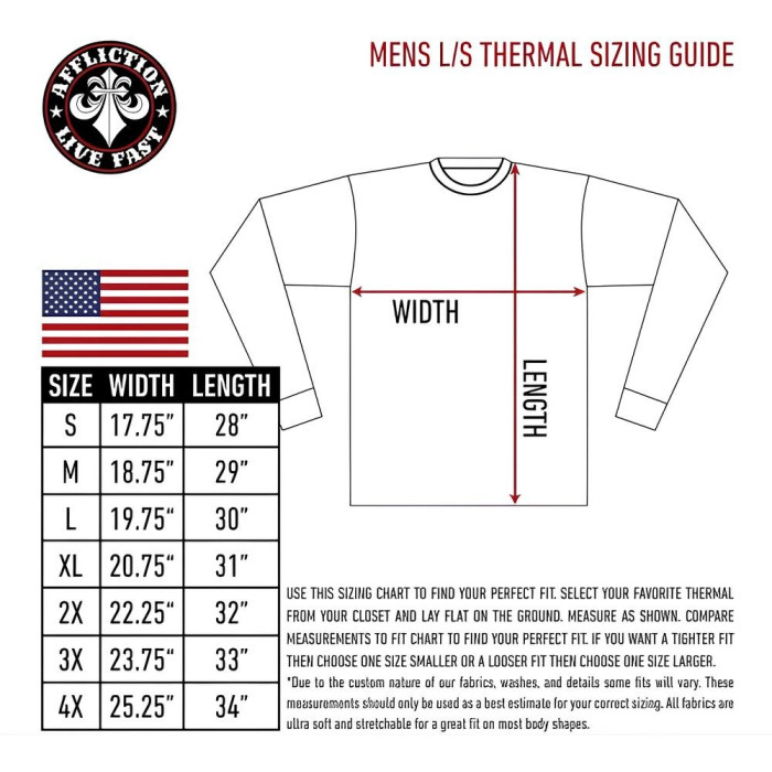 Футболка з довгим рукавом Xtreme Couture від Affliction Men Long Sleeve Thermal Shirt Relinquish Skull Wings, 3XL