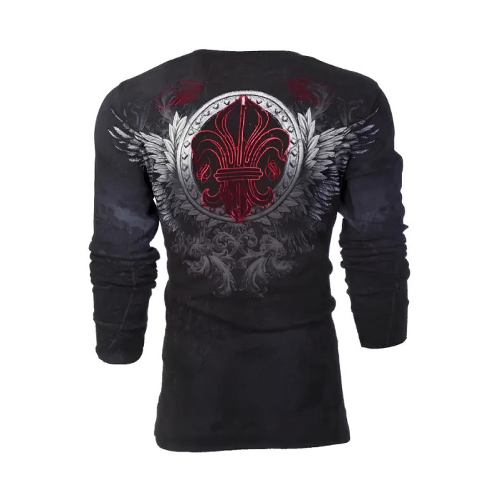 Футболка з довгим рукавом Xtreme Couture від Affliction Men Long Sleeve Thermal Shirt Royal Family Biker, 3XL
