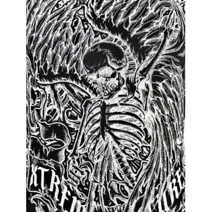 Футболка з довгим рукавом Xtreme Couture від Affliction Men Long Sleeve Thermal Shirt Accuser Skull Biker MMA Black, 3XL
