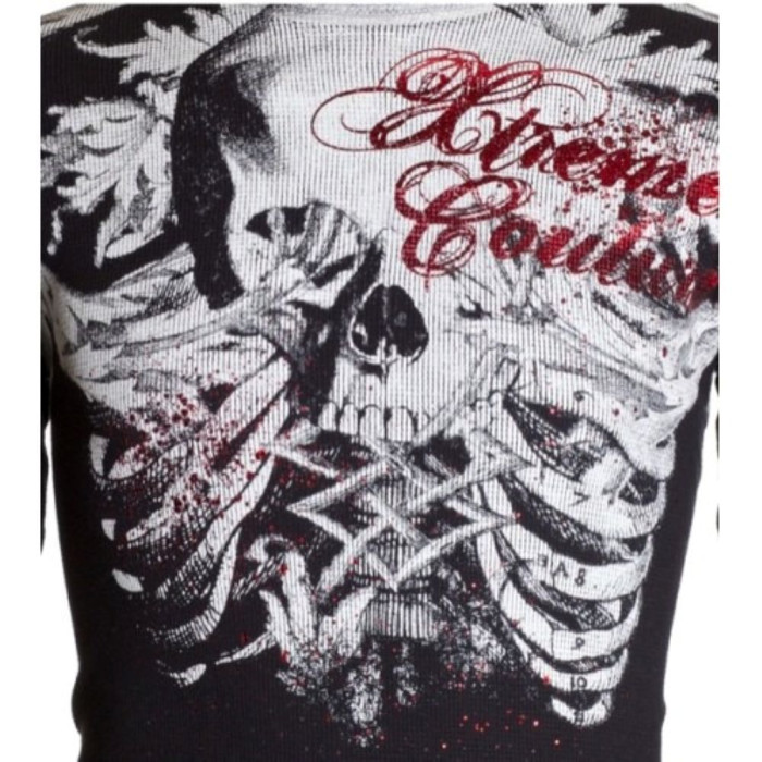 Футболка з довгим рукавом Xtreme Couture від Affliction Men Long Sleeve Thermal Shirt Persimmon Biker, 2XL