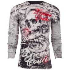 Футболка з довгим рукавом Xtreme Couture від Affliction Men Long Sleeve Thermal Shirt Toothache Biker Black, 3XL
