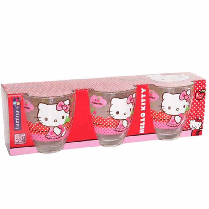 Набір склянок Luminarс Hello Kitty Cherries J0027 (3 предмети)