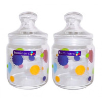 Набор Luminarc Aime Splash из 2 банок для хранения сыпучих продуктов H8110, 750 мл