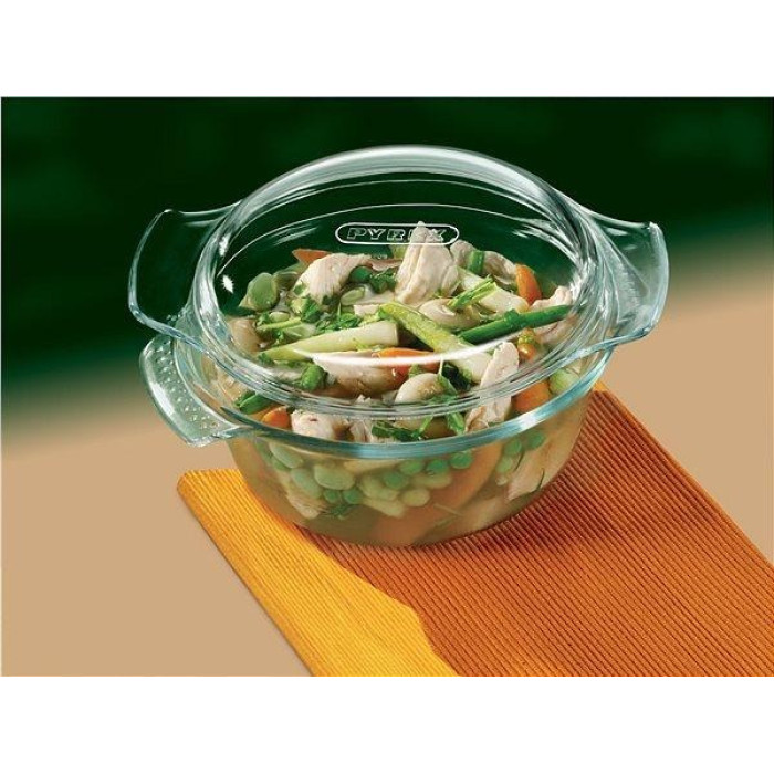 Каструля Pyrex Classic Glass з кришкою 105A000, 1250 мл