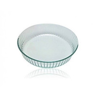 Кругла хвиляста форма для запікання Pyrex Classic Glass з високим бортиком 818B000, 26 см