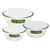 Набор стеклянных салатников Pyrex 333S703, 500 мл, 1000 мл, 2000 мл