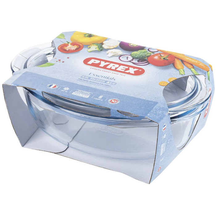 Овальна форма для запікання Pyrex Essentials із кришкою 459A000, 4000 мл