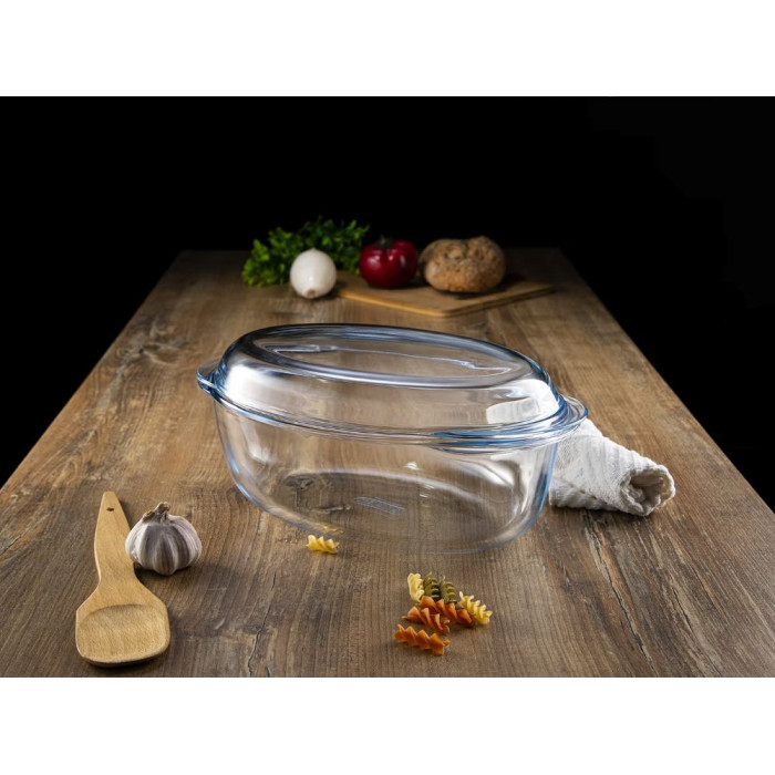 Овальна форма для запікання Pyrex Essentials із кришкою 459A000, 4000 мл