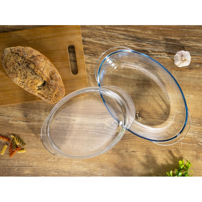 Овальна форма для запікання Pyrex Essentials із кришкою 459A000, 4000 мл