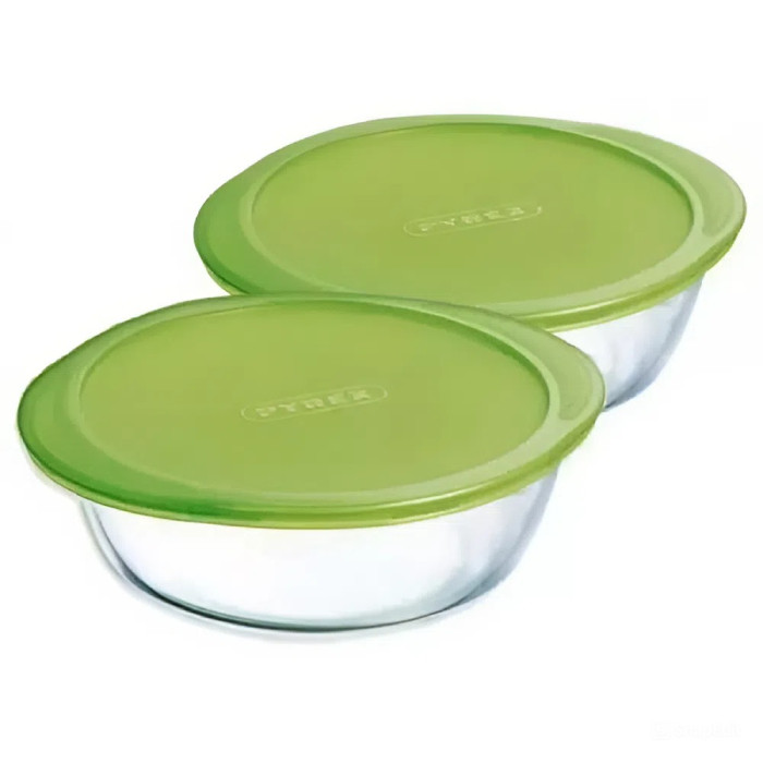 Набір круглих контейнерів Pyrex Cook & Store з кришкою MWY2573/2, 2 шт