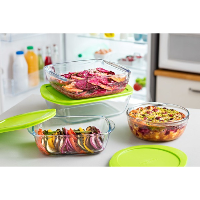 Жаропрочная форма Pyrex Cook & Store с крышкой 206P000, 350 мл