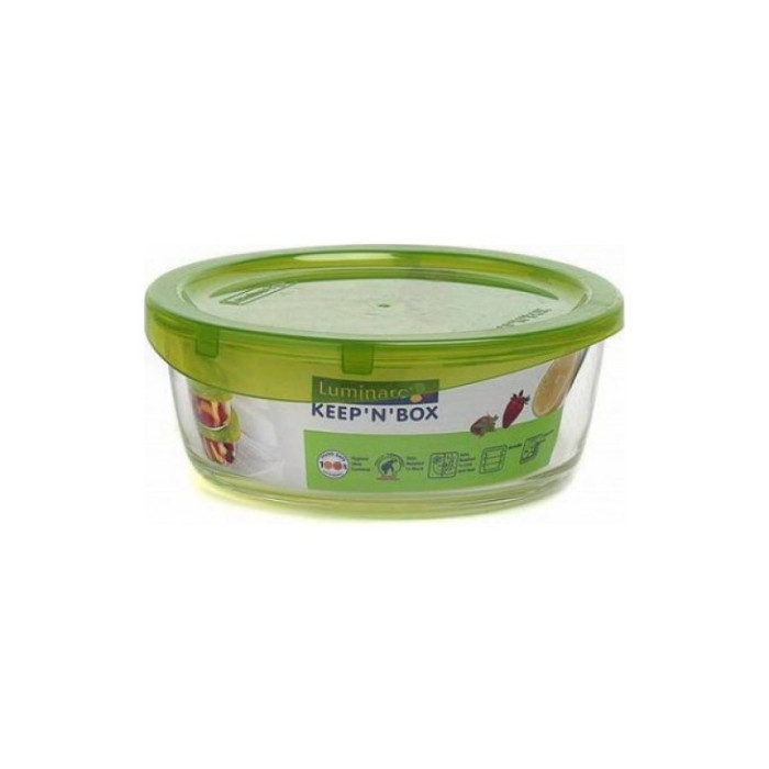 Круглий скляний контейнер Luminarc Keep`n Box з кришкою G8399 (G4265), 630 мл