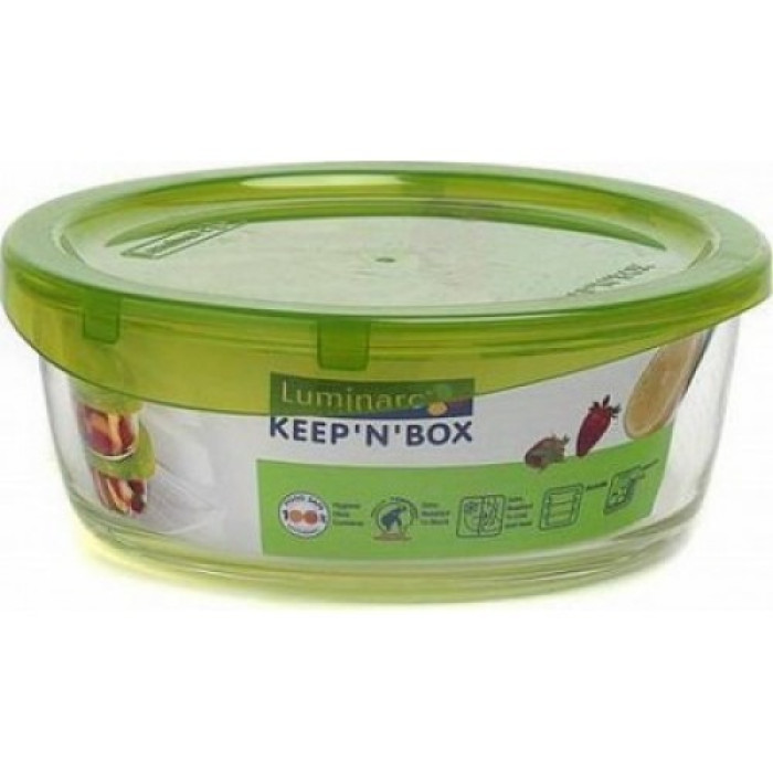 Набір круглих контейнерів Luminarc Keep'n Box з кришкою G8640 (G4267), 390 мл, 630 мл, 880 мл