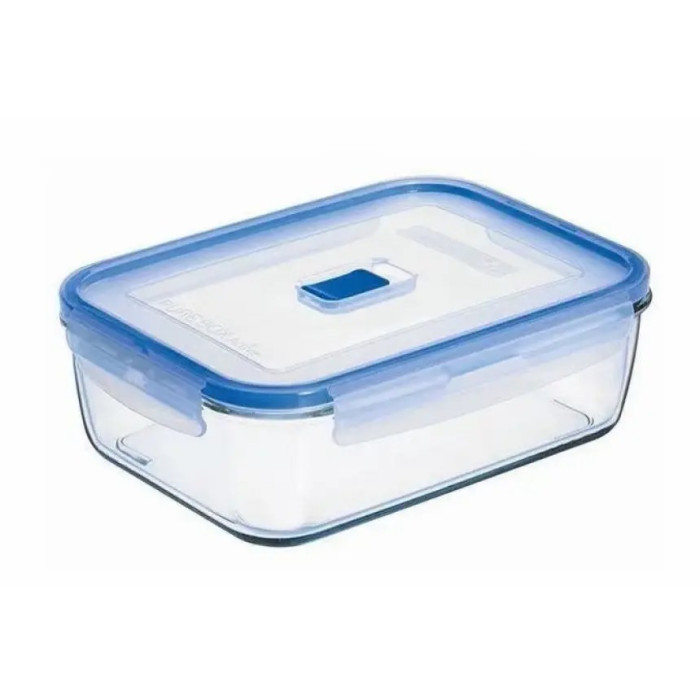 Набір прямокутних контейнерів Luminarc Pure Box Active з кришкою H7686 (G1602, G8596), 380 мл, 820 мл, 1220 мл