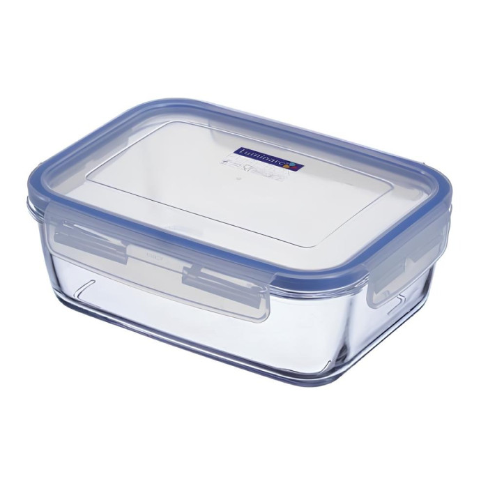 Набір прямокутних контейнерів Luminarc Pure Box Active з кришкою G8596 (G1602), 385 мл, 820 мл, 1200 мл