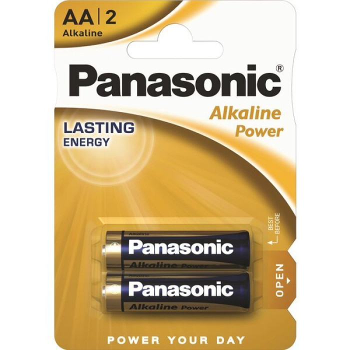 Батарейка Panasonic LR6REB/2BP ALKALINE POWER лужна AA блістер, 2 шт.
