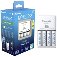 Зарядное устройство Panasonic K-KJ51MCD40E Basic Charger+ Акумулятор Eneloop NI-MH AA 2000 мАг, 4 шт.