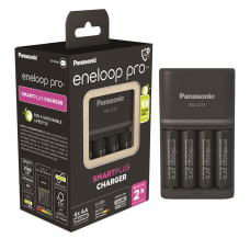 Зарядний пристрій Panasonic K-KJ55HCD40E Smart-Quick Charger + Акумулятор Eneloop Pro NI-MH AA 2500 мАг, 4 шт.
