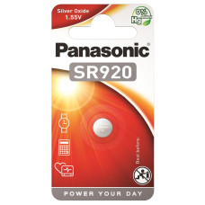 Батарейка Panasonic SR-920EL/1B срібло-цинкова SR920(370, V370, D370) блістер, 1 шт.