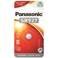 Батарейка Panasonic SR-927EL/1B срібло-цинкова SR927(395, V395, D395) блістер, 1 шт.