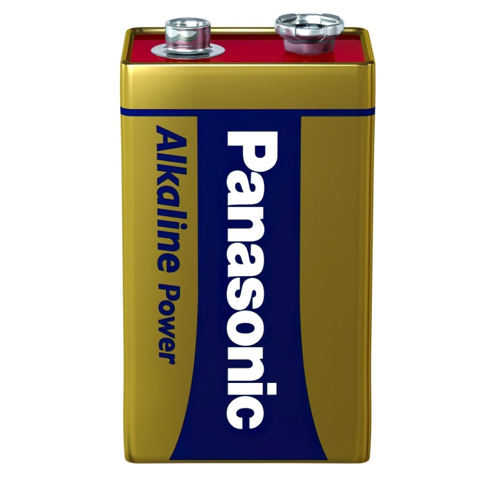 Батарейка Panasonic 6LR61REB/1BP ALKALINE POWER лужна 6LF22(6LR61, MN1604, MX1604, Крона) блістер, 1 шт.