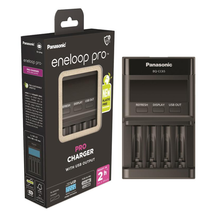 Зарядний пристрій Panasonic BQ-CC65E Flagship Charger для АА/ААА акумуляторів