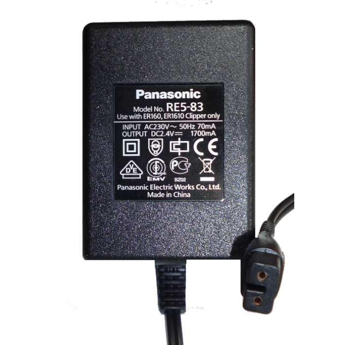 Мережевий адаптер до машинки для стрижки Panasonic WER160K7784 (RE5-83)