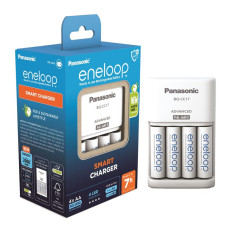 Зарядний пристрій Panasonic K-KJ17MCD40E Advanced Charger+ Акумулятор Eneloop NI-MH AA 2000 мАг, 4 шт.