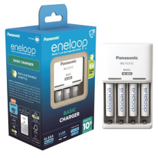 Зарядний пристрій Panasonic K-KJ51MCD04E Basic Charger + Акумулятор Eneloop NI-MH AAA 800 мАг, 4 шт.