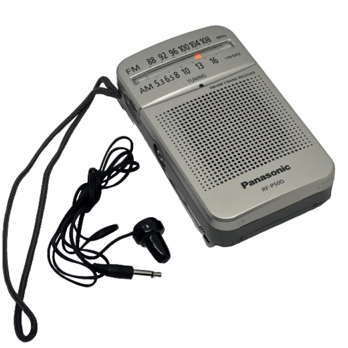 Радіоприймач Panasonic RF-P50DGC-S з навушником у комлекті