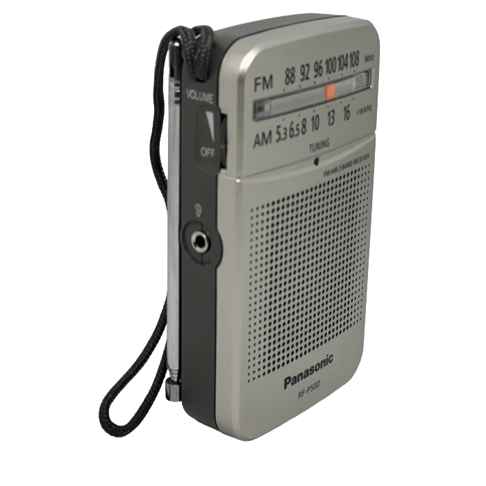 Радіоприймач Panasonic RF-P50DGC-S з навушником у комлекті