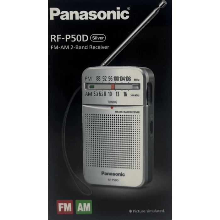 Радіоприймач Panasonic RF-P50DGC-S з навушником у комлекті