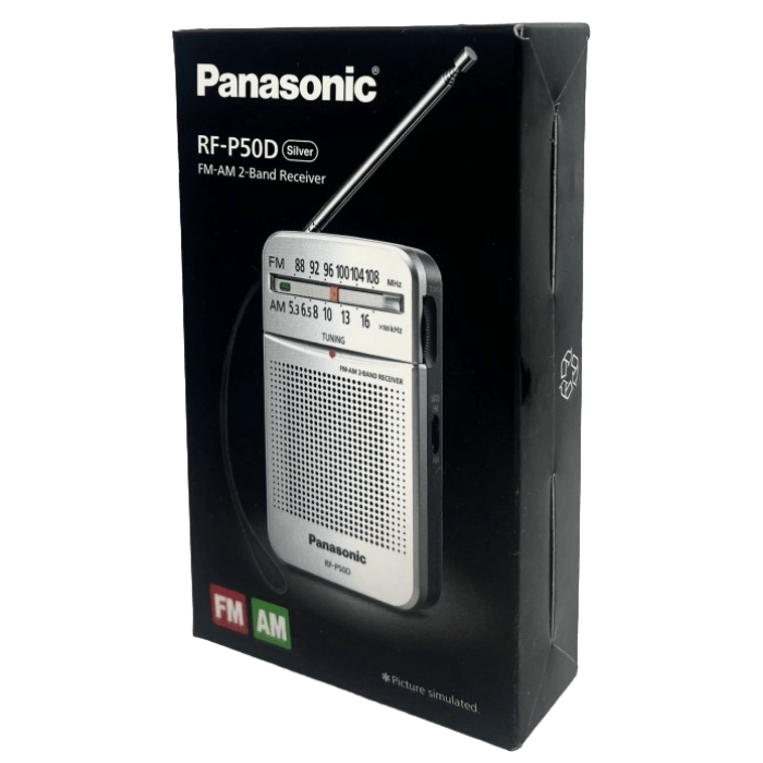 Радіоприймач Panasonic RF-P50DGC-S з навушником у комлекті