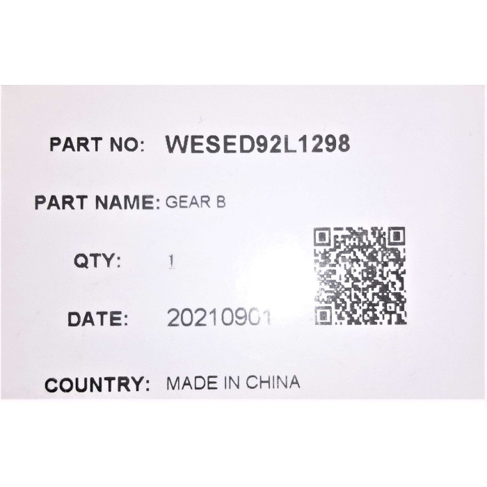 Частина механізму передачі до епілятора Panasonic WESED92L1298