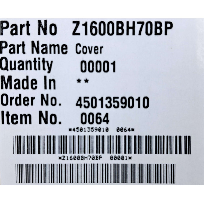 Передня кришка бачка для води для мікрохвильової печі Panasonic Z1600BH70BP