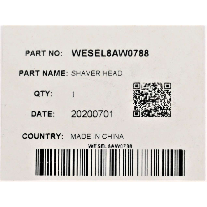 Частина корпусу (головка) до епілятора Panasonic WESEL8AW0788
