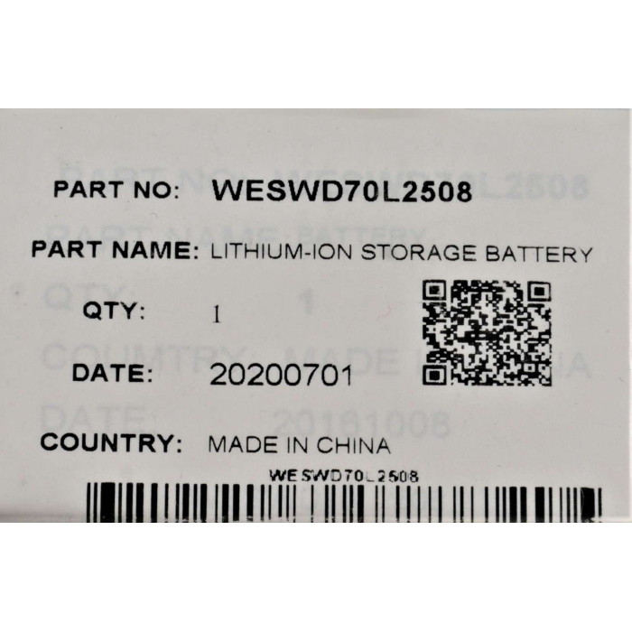 LI-ION аккумулятор до епілятора Panasonic WESWD70L2508