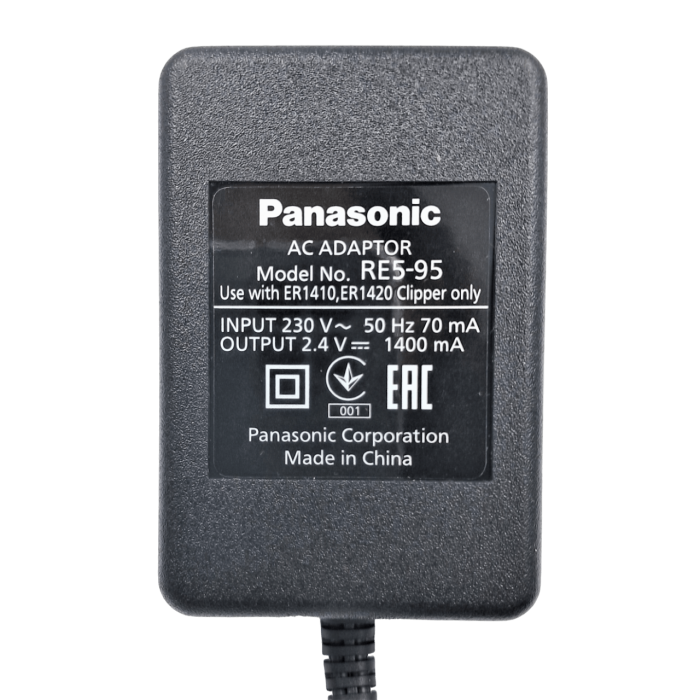 Мережевий адаптер до машинки для стрижки Panasonic WER1410K7661 (RE5-95)
