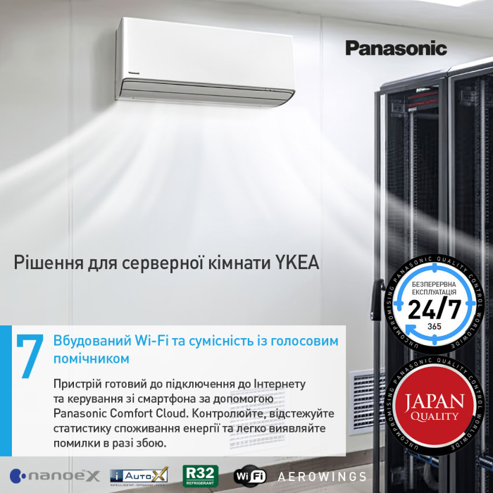 Кондиціонер Deluxe Professional for Server Room Panasonic CS-Z35YKEA/CU-Z35YKEA