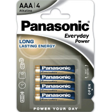 Батарейка Panasonic LR03REE/4BP EVERYDAY POWER лужна AAА блістер, 4 шт.