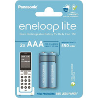 Акумулятор Panasonic Eneloop BK-4LCCE/2DCP NI-MH Lite AAA 550 мАг, 2 шт.