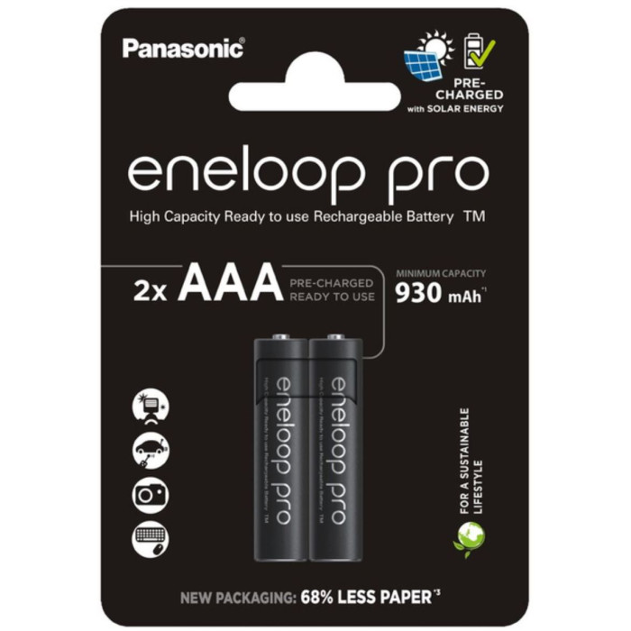 Акумулятор Panasonic Eneloop BK-4HCDE/2CP NI-MH Pro AAA 930 мАг, 2 шт.